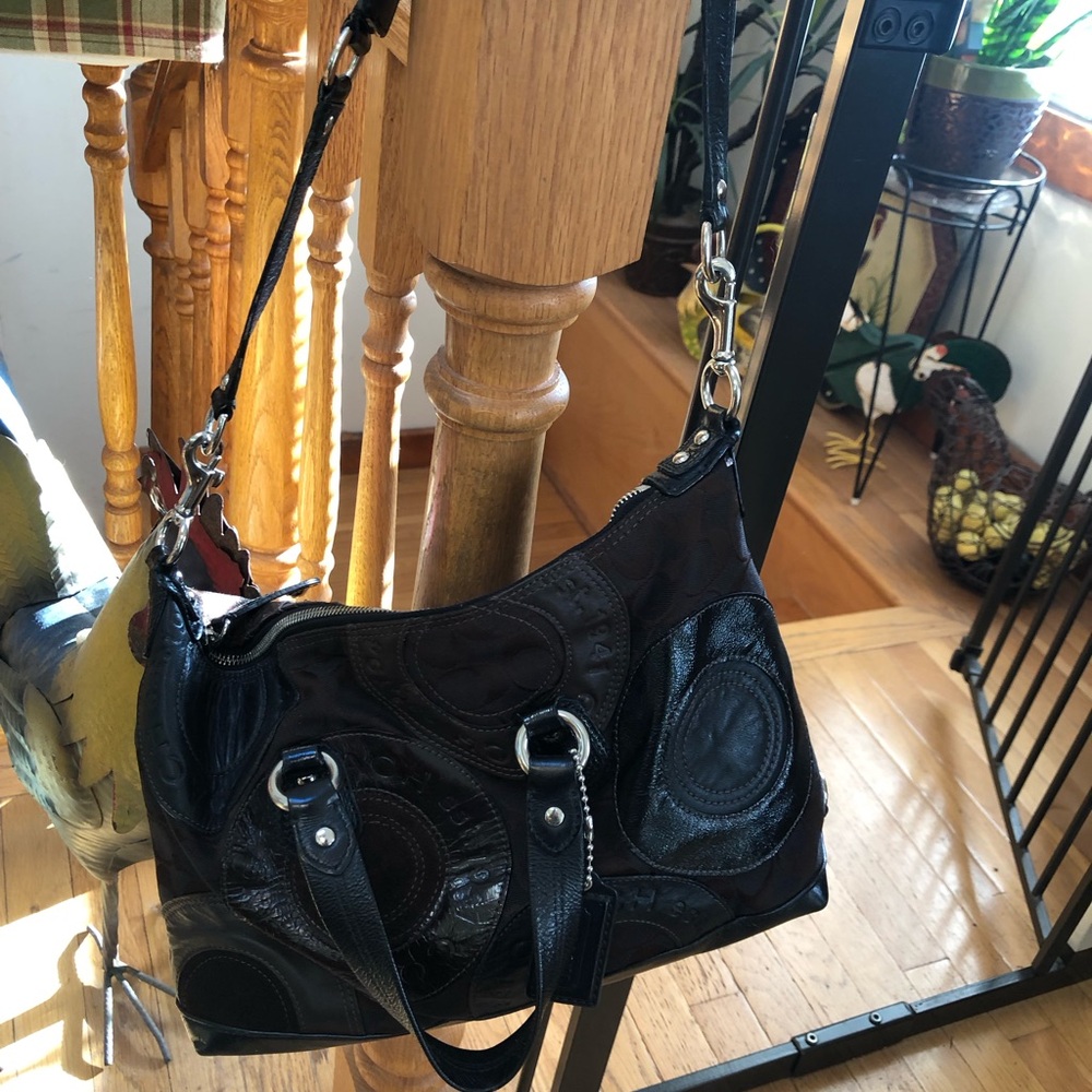 Coach Patchwork Ashley Leather Satchel Shoulder Bag - Picture 14 of 16